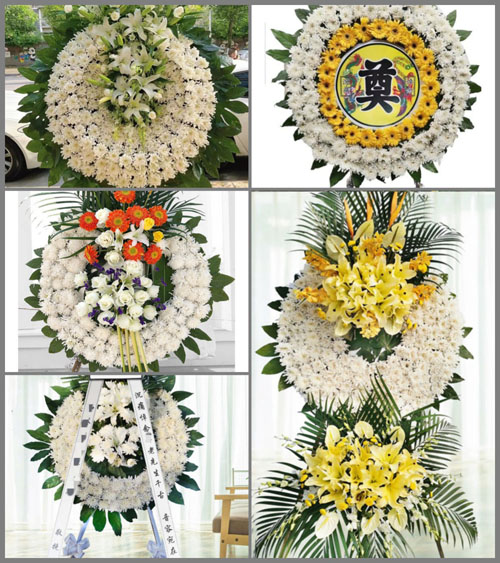 广东东莞市中堂镇东向村花圈速递