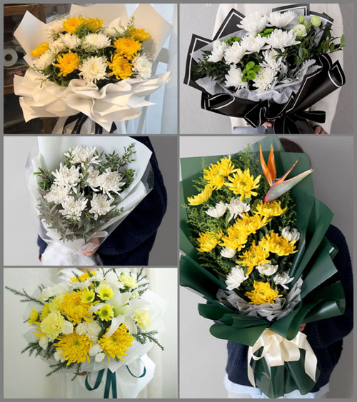 广东东莞市中堂镇东向村白事花束代送